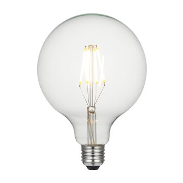 Large Clear Globe LED E27 Lamp - Clear Glass