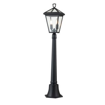 Alford Place 2 Light Pillar Lantern - Museum Black