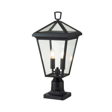 Alford Place 2 Light Pedestal Lantern - Museum Black