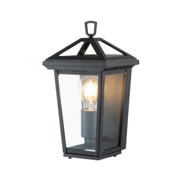 Alford Place 1 Light Half Lantern - Museum Black