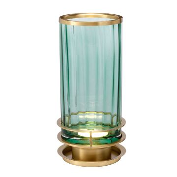 Arno Table Lamp - Green - Aged Brass