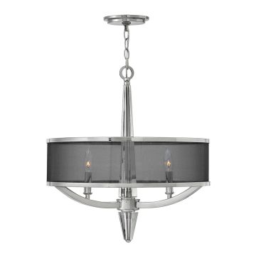 Ascher 3 Light Pendant - Polished Nickel