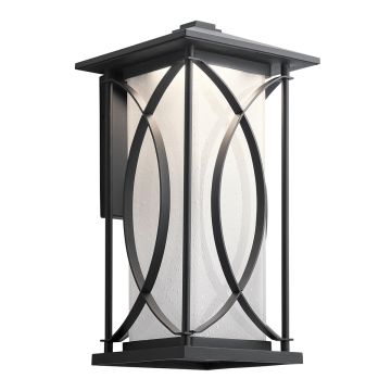 Ashbern 1 Light Large Wall Lantern - Textured Black