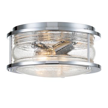 Ashland Bay 2 Light Flush - Polished Chrome