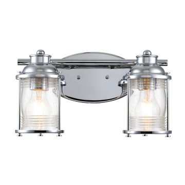 Ashland Bay 2 Light Wall Light - Polished Chrome