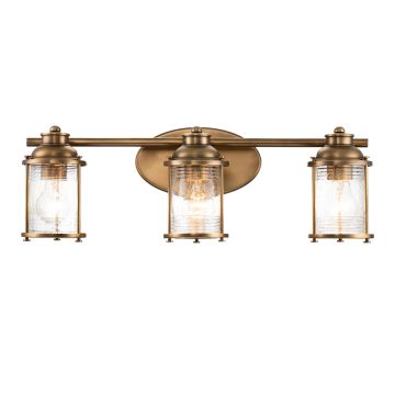 Ashland Bay 3 Light Wall Light - Natural Brass