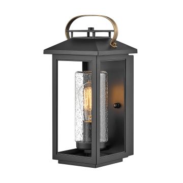 Atwater 1 Light Small Wall Lantern - Black