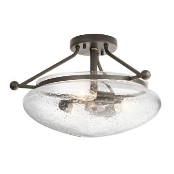 Belle 3 Light Semi-Flush - Olde Bronze