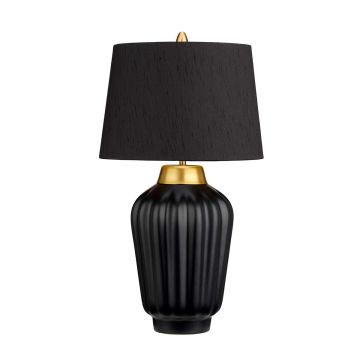 Bexley 1 Light Table Lamp - Black & Brushed Brass