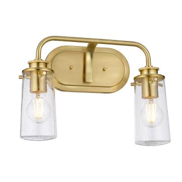 Braelyn 2 Light Wall Light - Brushed Brass