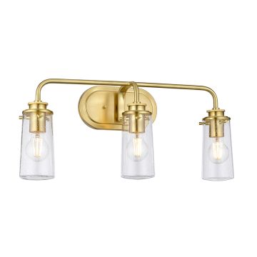 Braelyn 3 Light Wall Light - Brushed Brass