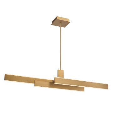 Cameno Linear Pendant - Matte Gold