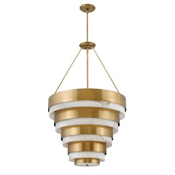 Echelon 8 Light Pendant - Heritage Brass