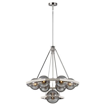 Harper 7 Light Chandelier - Polished Nickel