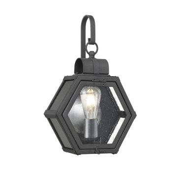 Heath 1 Light Small Wall Lantern - Mottled Black