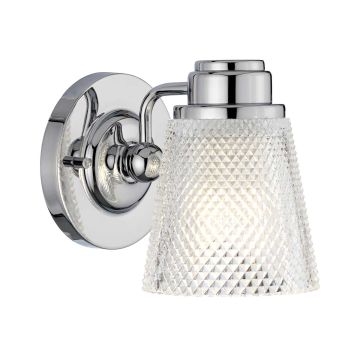 Hudson 1 Light Wall Light - Polished Chrome