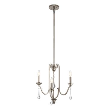 Karlee 3 Light Chandelier - Classic Pewter