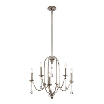 Karlee 5 Light Chandelier - Classic Pewter