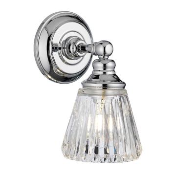 Keynes 1 Light Wall Light - Polished Chrome