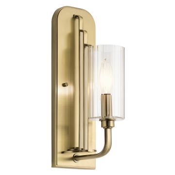 Kimrose 1 Light Wall Light - Brushed Natural Brass