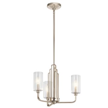 Kimrose 3 Light Chandelier - Polished Nickel