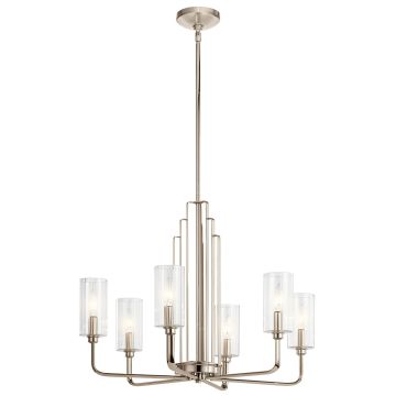 Kimrose 6 Light Chandelier - Polished Nickel