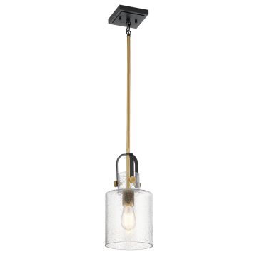 Kitner 1 Light Pendant - Natural Brass