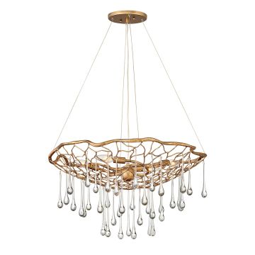 Laguna 4 Light Pendant Light - Burnished Gold