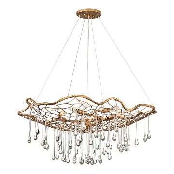 Laguna 6 Light Pendant Light - Burnished Gold