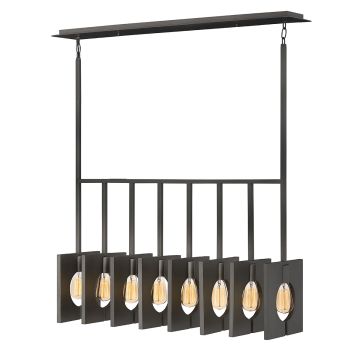 Ludlow 8 Light Pendant - Brushed Graphite