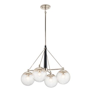 Marilyn 4 Light Chandelier - Polished Nickel