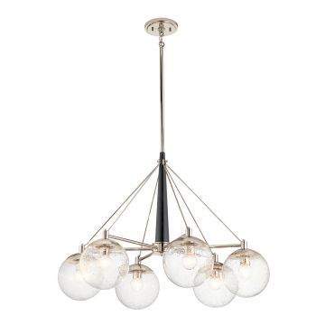 Marilyn 6 Light Chandelier - Polished Nickel