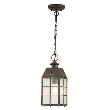 Nantucket 1 Light Medium Chain Lantern - Aged Brass