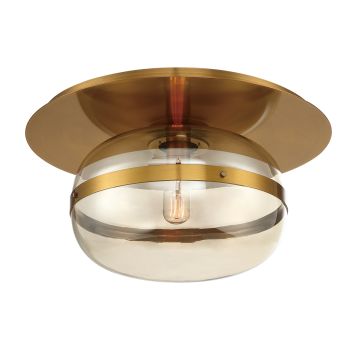 Nottingham 1 Lt Ceiling Flush Medium - Antique Brass