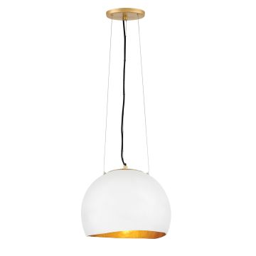 Nula 1 Light Large Pendant - Shell White & Luxe Gold