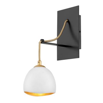 Nula 1 Light Wall Light - Shell White & Luxe Gold