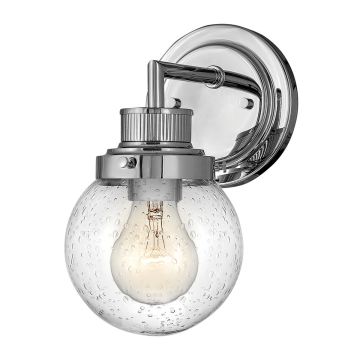 Poppy 1 Light Wall Light - Polished Chrome