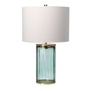 Reno Table Lamp - Green - Aged Brass