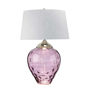 Samara Large Table Lamp - Plum - Polished Nickel