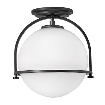 Somerset 1 Light Flush - Black