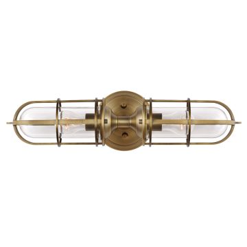 Urban Restoration 2 Light Wall Light - Dark Antique Brass