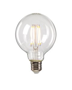 Clear Globe LED E27 Lamp - Clear Glass