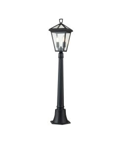 Alford Place 2 Light Pillar Lantern - Museum Black