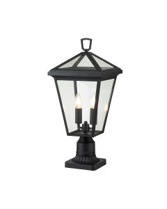 Alford Place 2 Light Pedestal Lantern - Museum Black