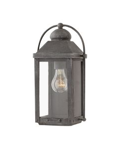 Anchorage 1 Light Wall Lantern - Aged Zinc