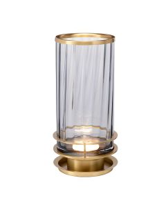 Arno Table Lamp - Smoke - Aged Brass