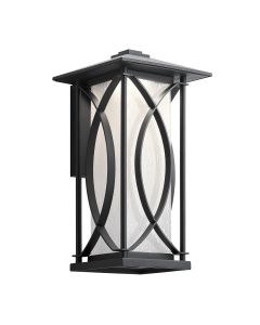 Ashbern 1 Light Medium Wall Lantern - Textured Black