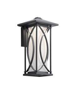 Ashbern 1 Light Small Wall Lantern - Textured Black