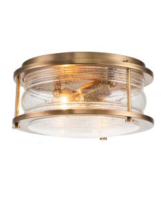 Ashland Bay 2 Light Flush - Natural Brass