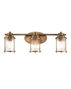 Ashland Bay 3 Light Wall Light - Natural Brass